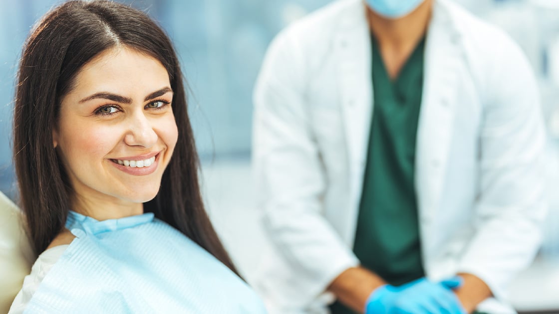 Woman dental patient